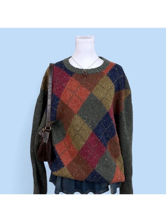 jos-a-bank Other - 90s argyle preppy wool sweater